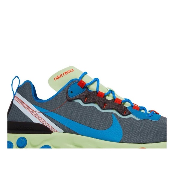 NIKE React Element 55 SE 'Volt Stardust' CT1142-700 size 11 - Picture 6 of 6